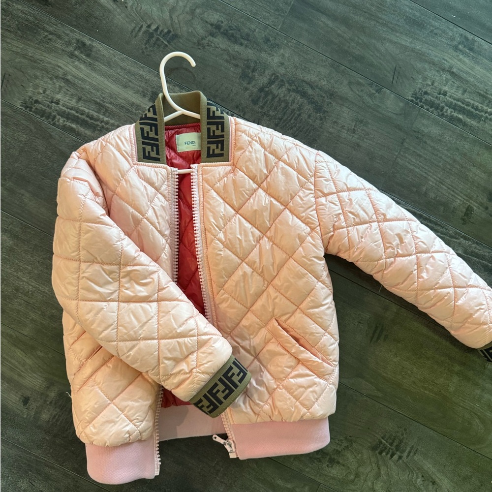 Fendi Red Quilted Jacket